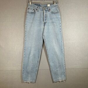 Levi's 501 Size 7 M Jeans Light Wash Button Fly Straight Leg Denim Pants Usa